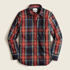 LAST CHANCE J.CREW Perfect Fit Tartan Button Down Shirt XXS
